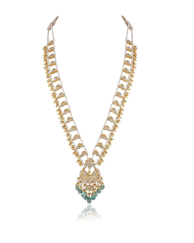 celestial necklaces for women-Aastha Polki Necklace