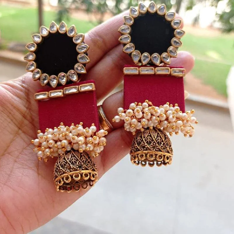 multi-layer earrings for women-Pakhi Creation Handmade Dangler Earrings