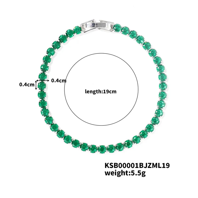 Platinum Green Diamond 19cm