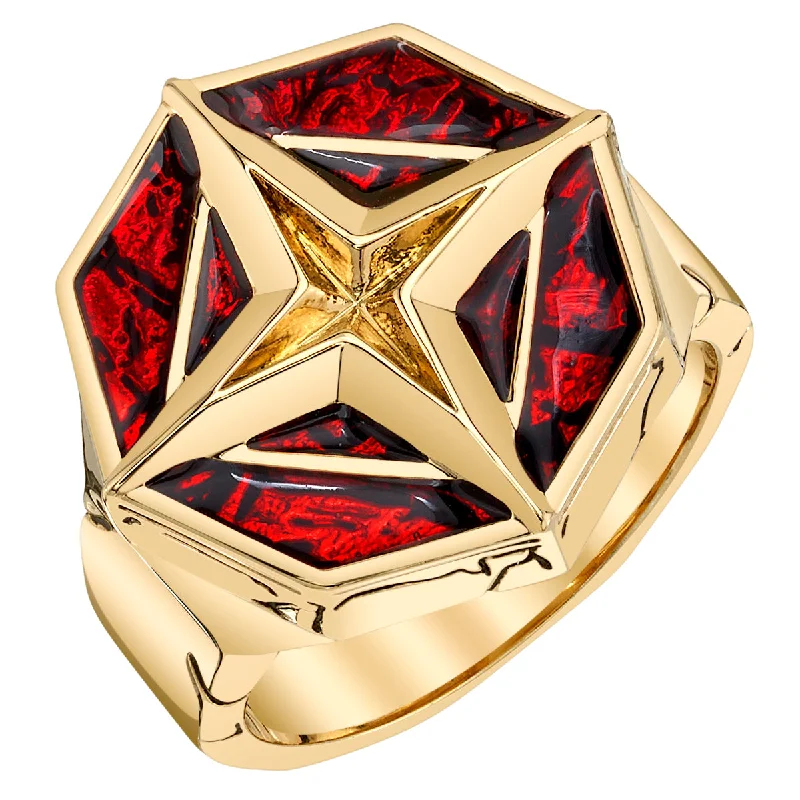 solitaire rings for women-League of Legends X RockLove ARCANE Ambessa Ring