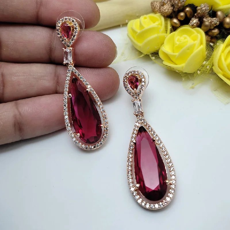 colorful gemstone earrings for women-Manisha Jewellery Ad Stone Dangler Earrings