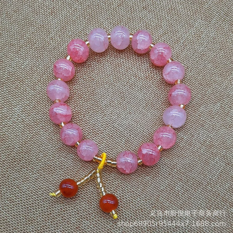 10 Li Strawberry Quartz Cherry Red Bracelet