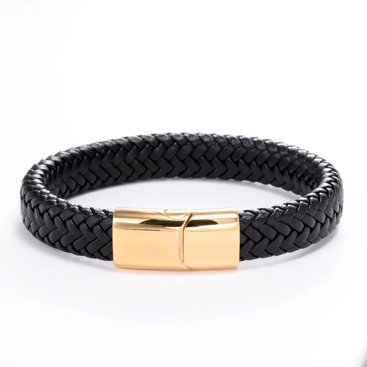 Black Leather Gold Buckle 20.5cm