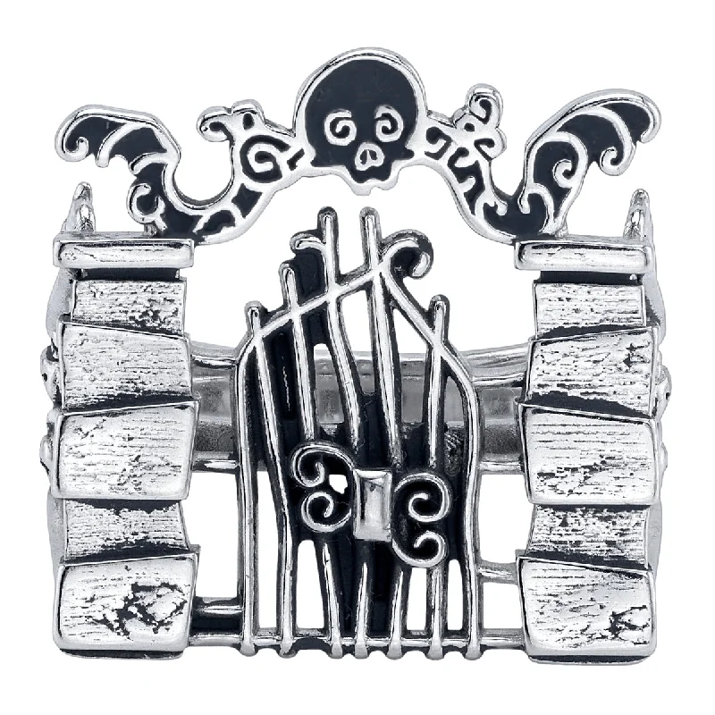 chic rings for women-Disney X RockLove DISNEY THE NIGHTMARE BEFORE CHRISTMAS Eternal Love Gate Ring