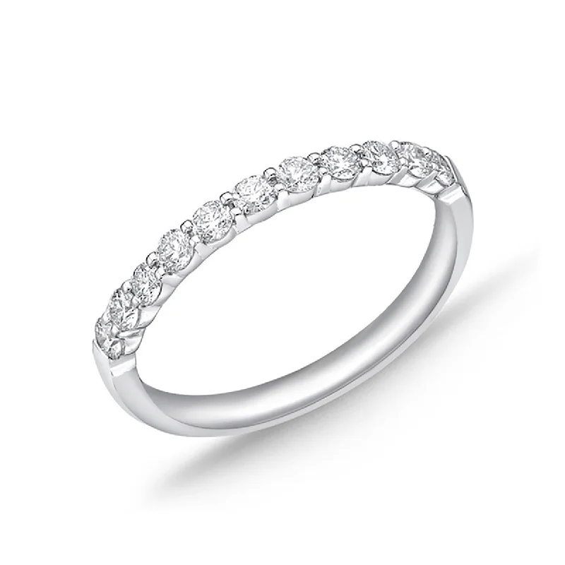 custom engagement rings for women-Petite Prong Wedding Band