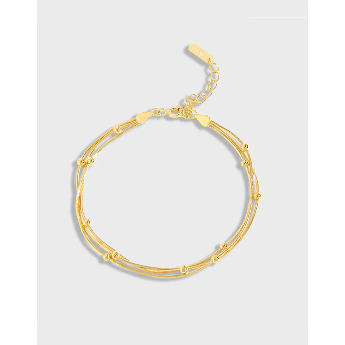 stylish bangles for women-Ig Style Basic Geometric Sterling Silver Plating 18k Gold Plated White Gold Plated Bracelets