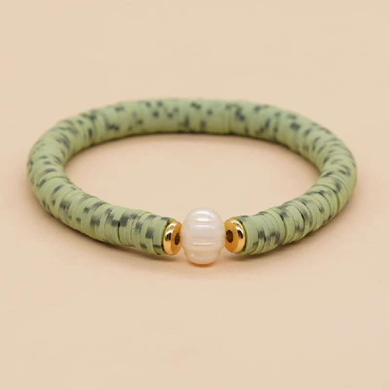 tennis bracelets for women-Ethnic Style Round Soft Clay Beaded Women's Bracelets