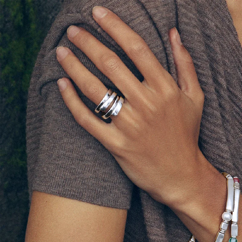 twisted rings for women-UNOde50 Maratua Island Ring