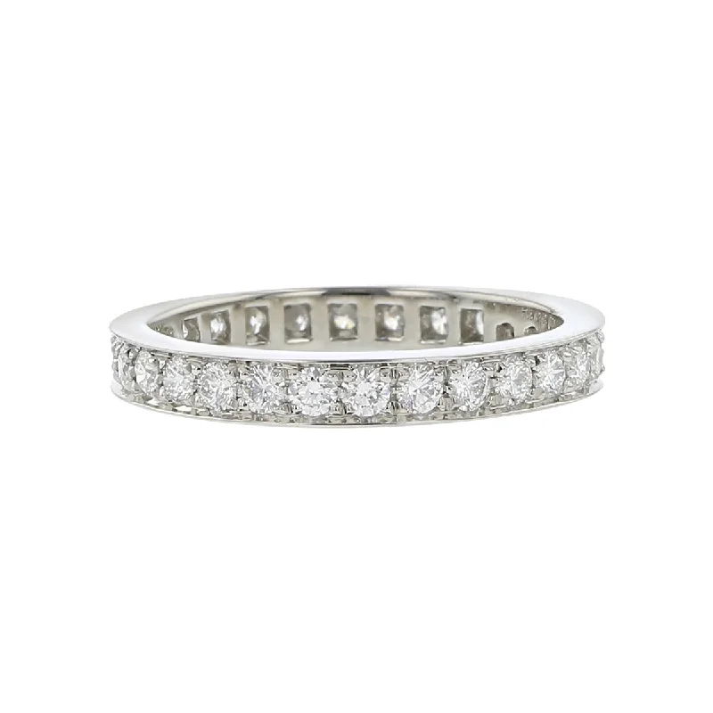 white gold engagement rings for women-Platinum Diamond Eternity Wedding Band