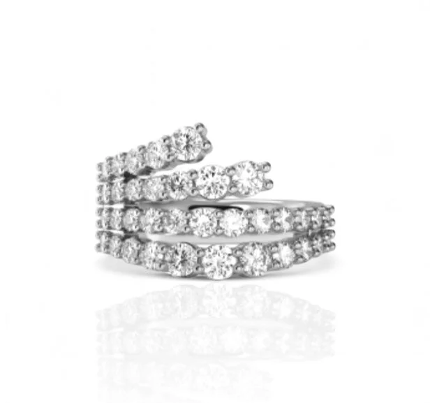 cocktail rings with diamonds for women-BRILLIANT RING