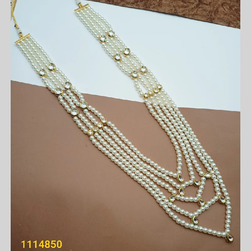 collar necklaces for women-Padmawati Bangles Gold Plated Pearl Necklace