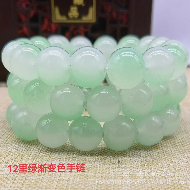 12 Lining Gradient Green Bracelet