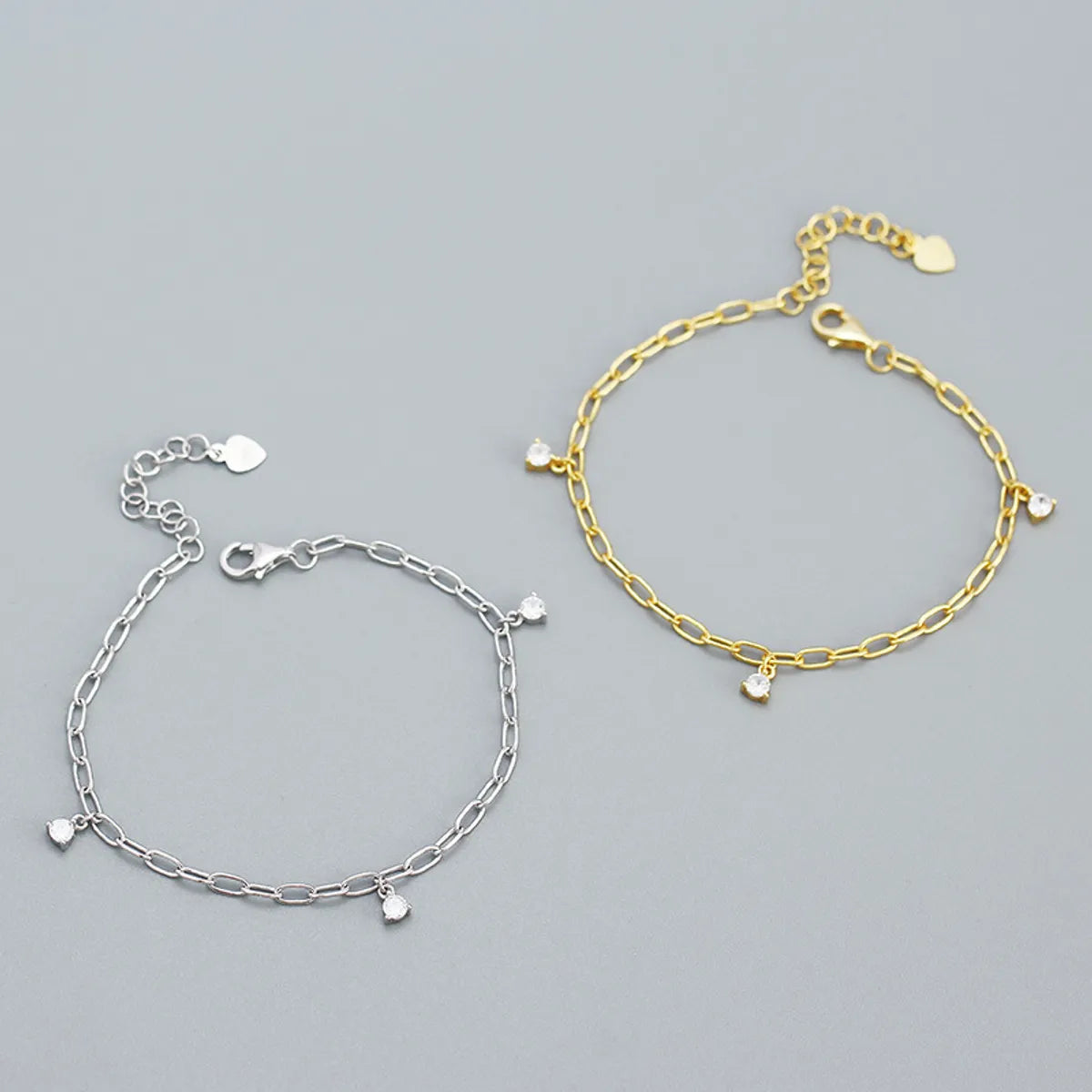 woven bracelets for women-Fashion Geometric Sterling Silver Bracelets Plating 925 Silver Bracelets