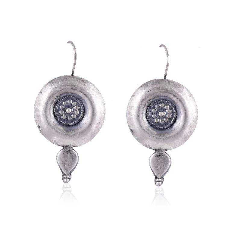 flower earrings for women-Silver Mountain 925 Sterling Dangler Earrings