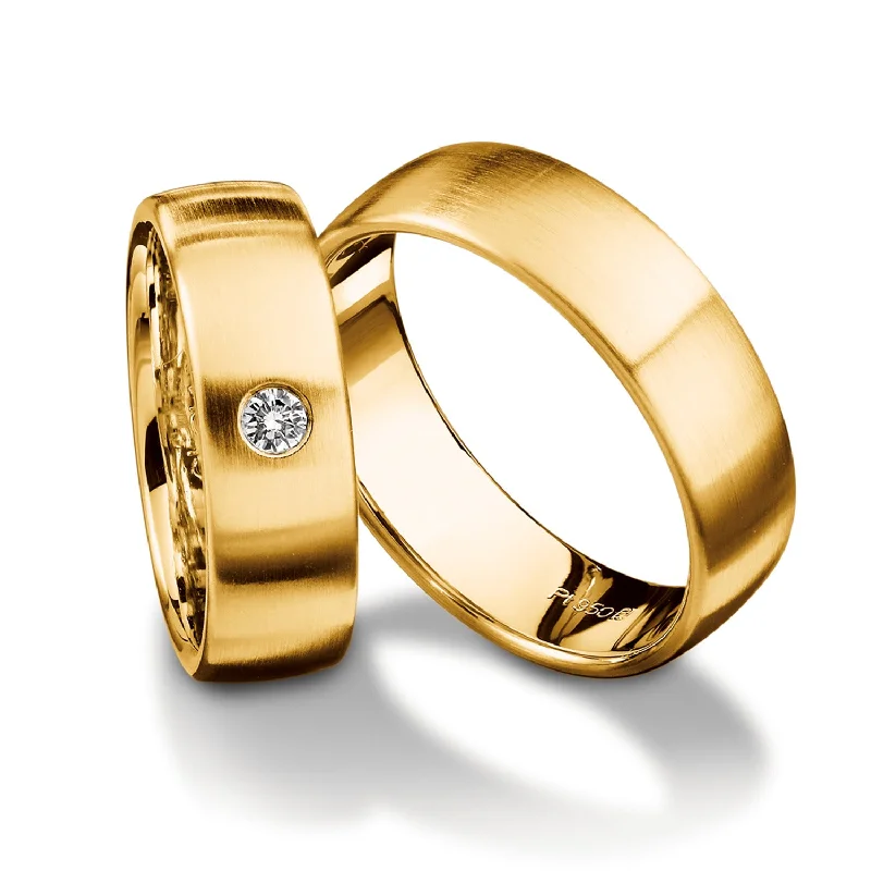 affordable diamond engagement rings for women-Polished Gold Wedding Band