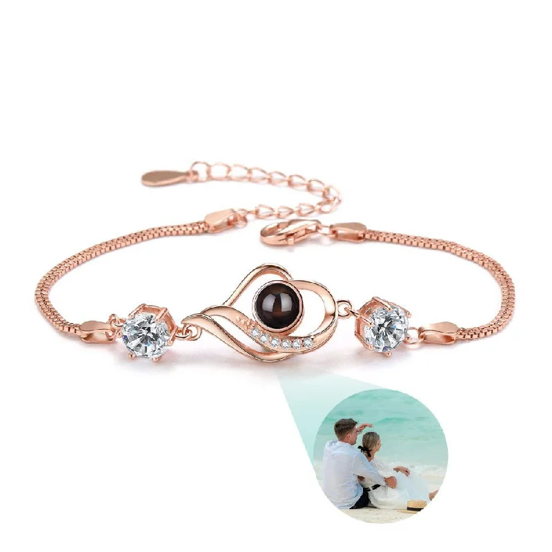 charm bracelets for women-Elegant Sweet Heart Shape Alloy Plating Valentine's Day Women's Bracelets