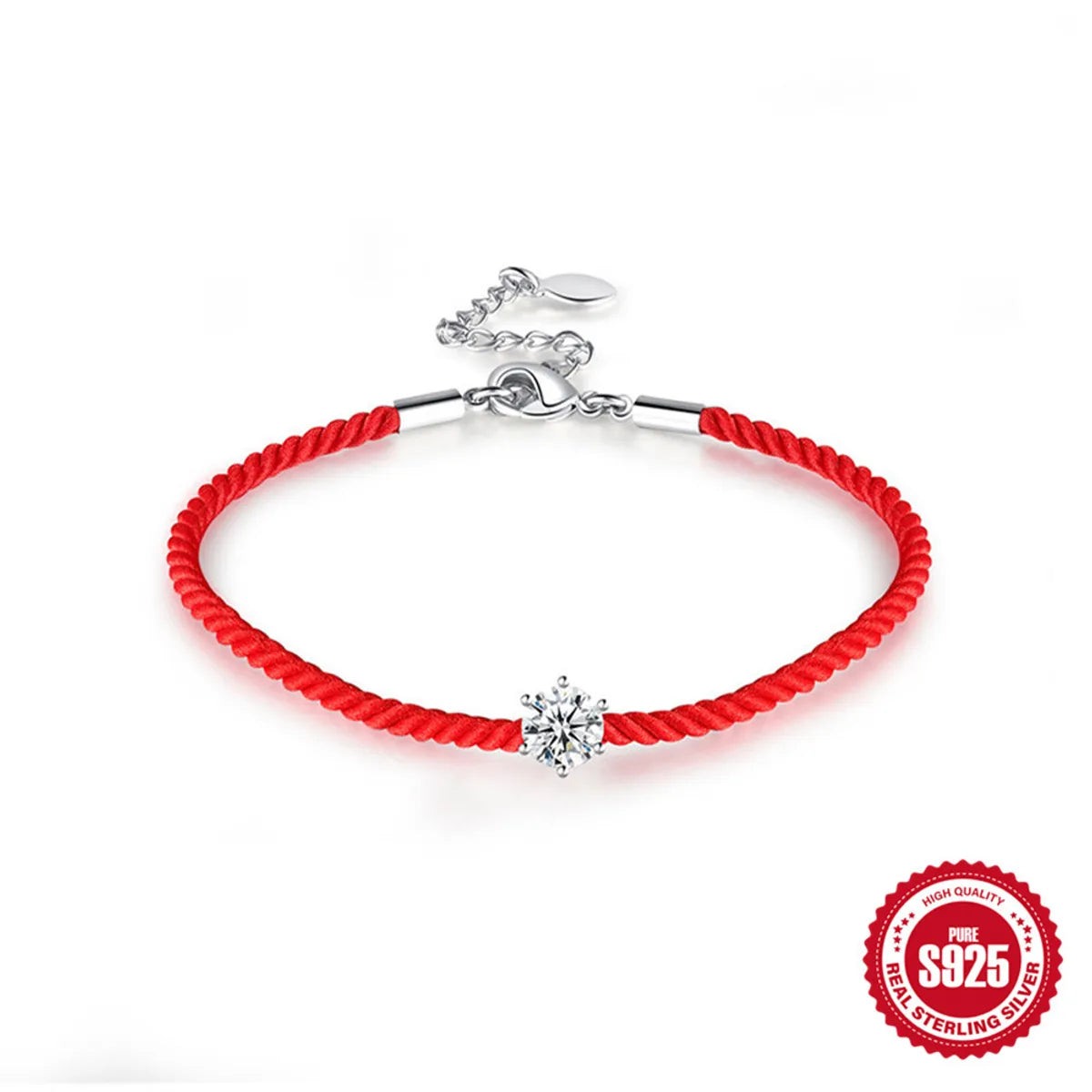 custom bangles for women-Sterling Silver Simple Style Geometric Flower Plating Bracelets