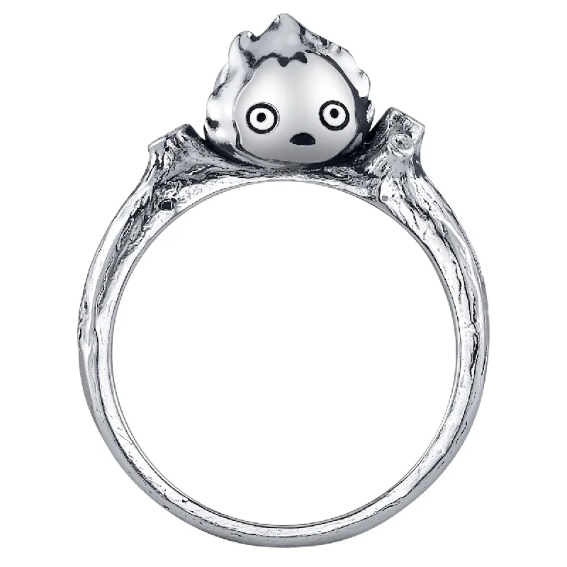 adjustable gold rings for women-Studio Ghibli X RockLove HOWLS MOVING CASTLE Calcifer Ring