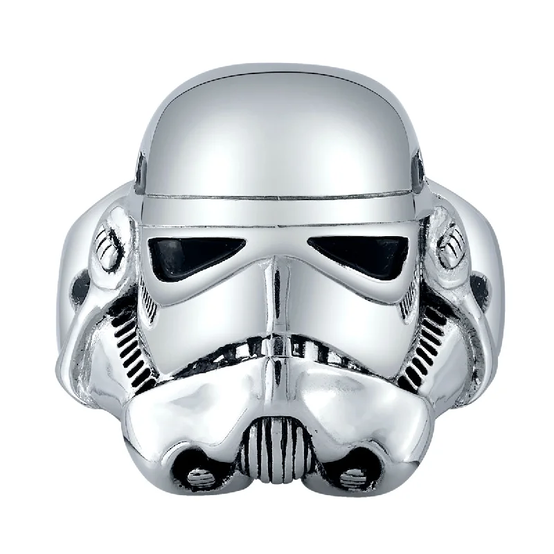 stacking rings for women-Star Wars X RockLove Stormtrooper Helmet Ring