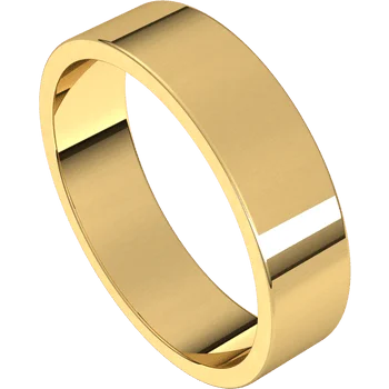 cocktail rings with diamonds for women-Flat Men's Wedding Band